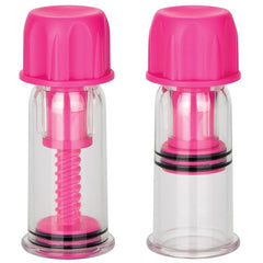 Nipple Play Vacuum Twist Suckers Nipple Suckers Cal Exotics Pink 