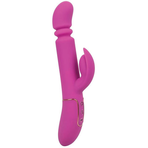 Rechargeable Gyrating & Thrusting Silicone Studs Dildo