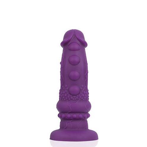 Aubergine Liquid Silicone Fantasy Dildo Dildo 665 Silicone 