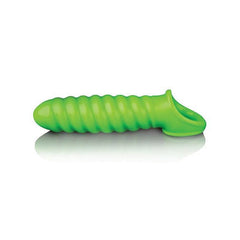 Swirl Stretchy Glow in the Dark Penis Sleeve Penis Sleeve Shots 