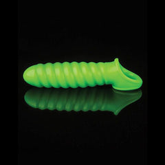 Swirl Stretchy Glow in the Dark Penis Sleeve Penis Sleeve Shots 