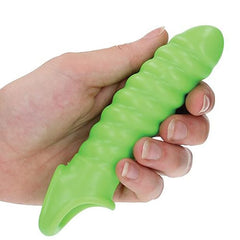 Swirl Stretchy Glow in the Dark Penis Sleeve Penis Sleeve Shots 