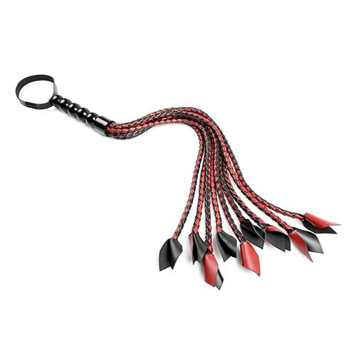 Saffron Vegan Braided Tail Flogger Flogger Sportsheets 