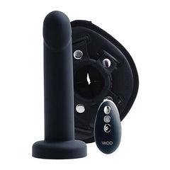Strapped Rechargeable Vibrating Strap-On Dildo and Harness Kit Harness Kit VeDo Black 