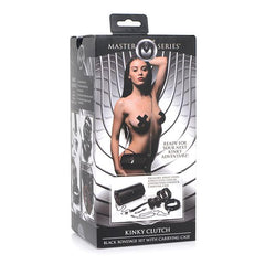 Kinky Clutch Black Bondage Set w/Carrying Case Restraints Master Series 