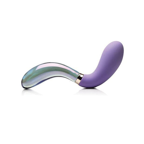 Realistic Double Ended Glass Dildo with Handle