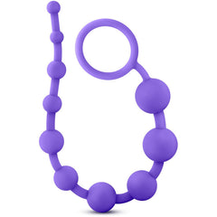 Luxe Silicone 10 Anal Beads Anal Beads Blush 
