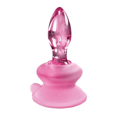 No. 90 Glass Butt Plug with Removable Suction Cup Butt Plug Icicles 