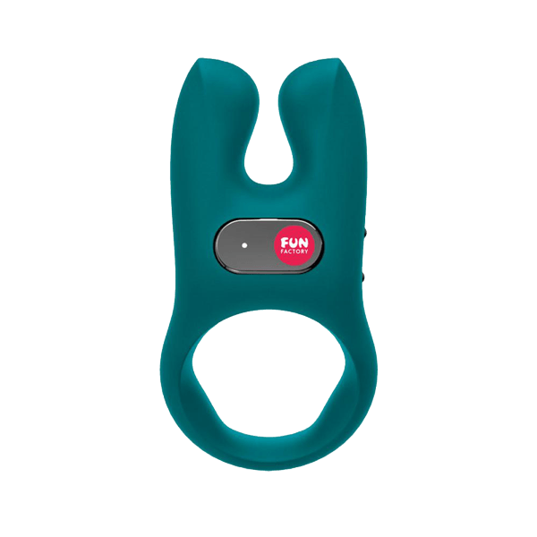 Nos Dual Motor Vibrating Cock Ring Cock Ring Fun Factory Teal 