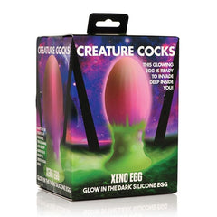 Glow in the Dark Xeno Silicone Egg Plug Butt Plug Creature Cocks 
