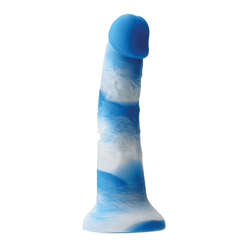 Pleasures Yum Yum 6" Dildo Dildo Colours Blue 